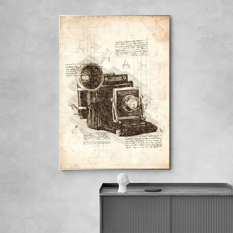 Vintage Abstract Da Vinci Insp - Star Map Poster recension och pris