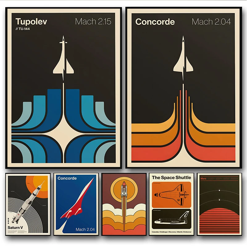Minimalist Iconic Aviation Sup - Star Map Poster recension och pris