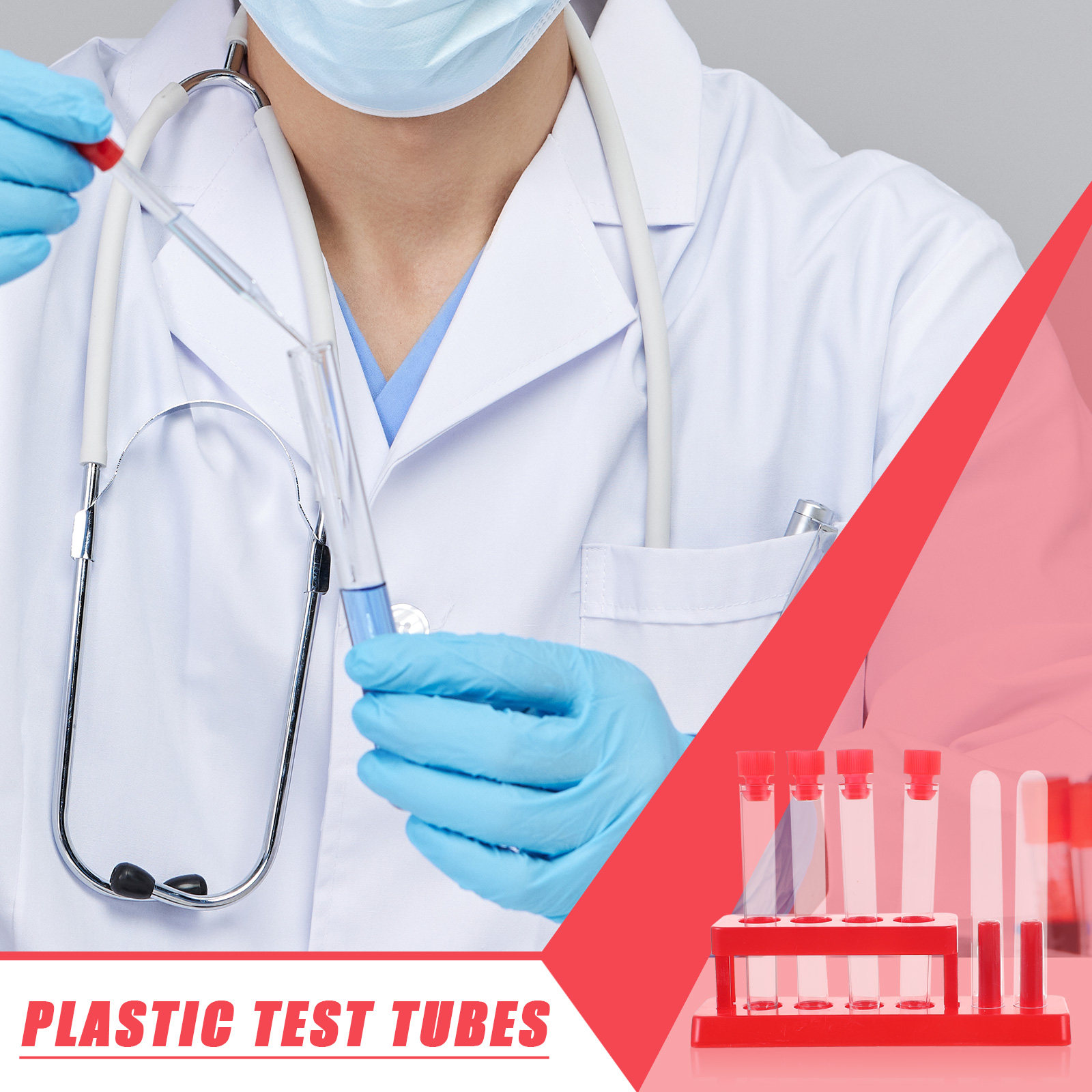 1Set Test Tube Rack Kit Plasti - Science Kit recension och pris