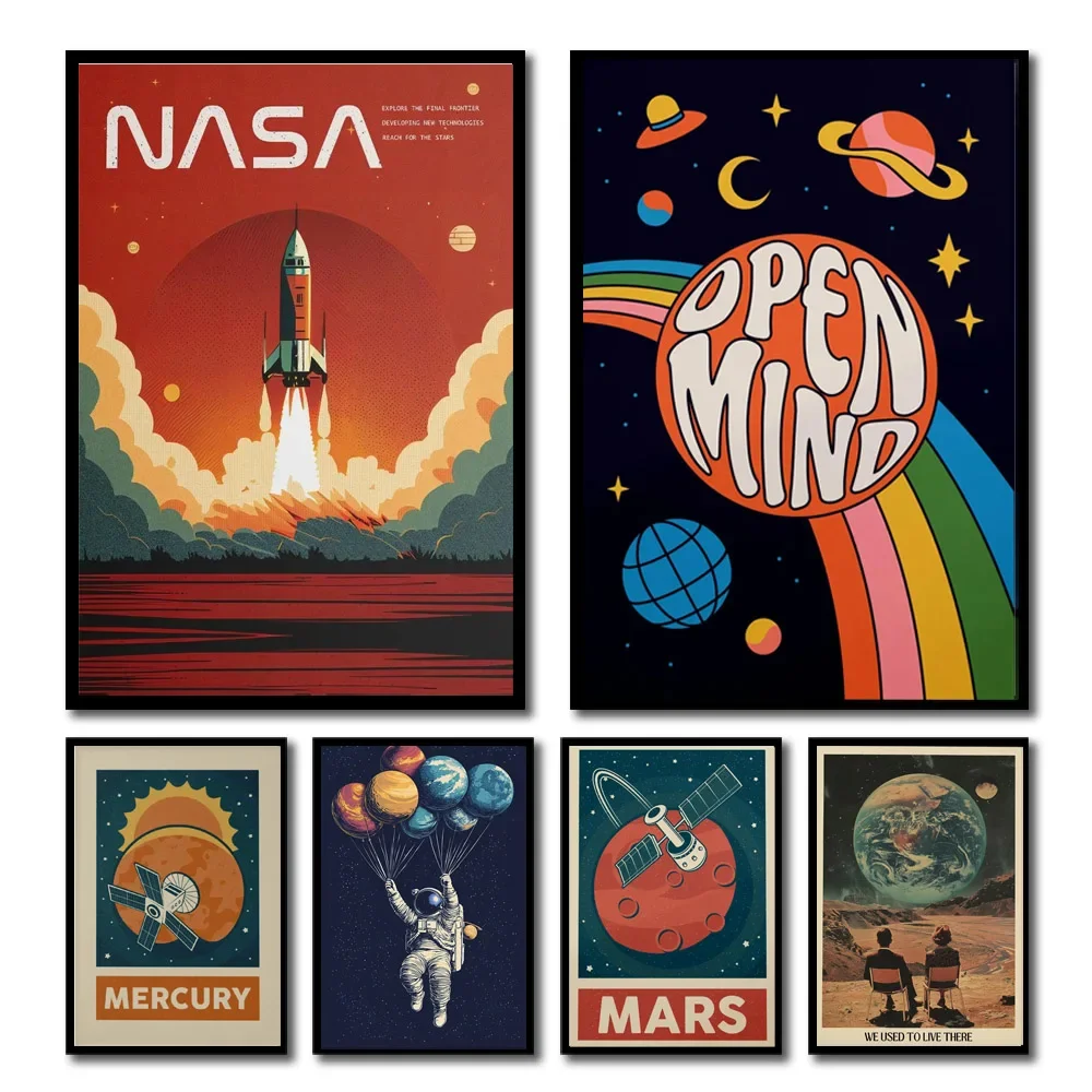 1pc Retro Solar System Planet  - Star Map Poster recension och pris